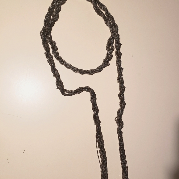 Silver, wrap/rope necklace - Picture 1 of 2